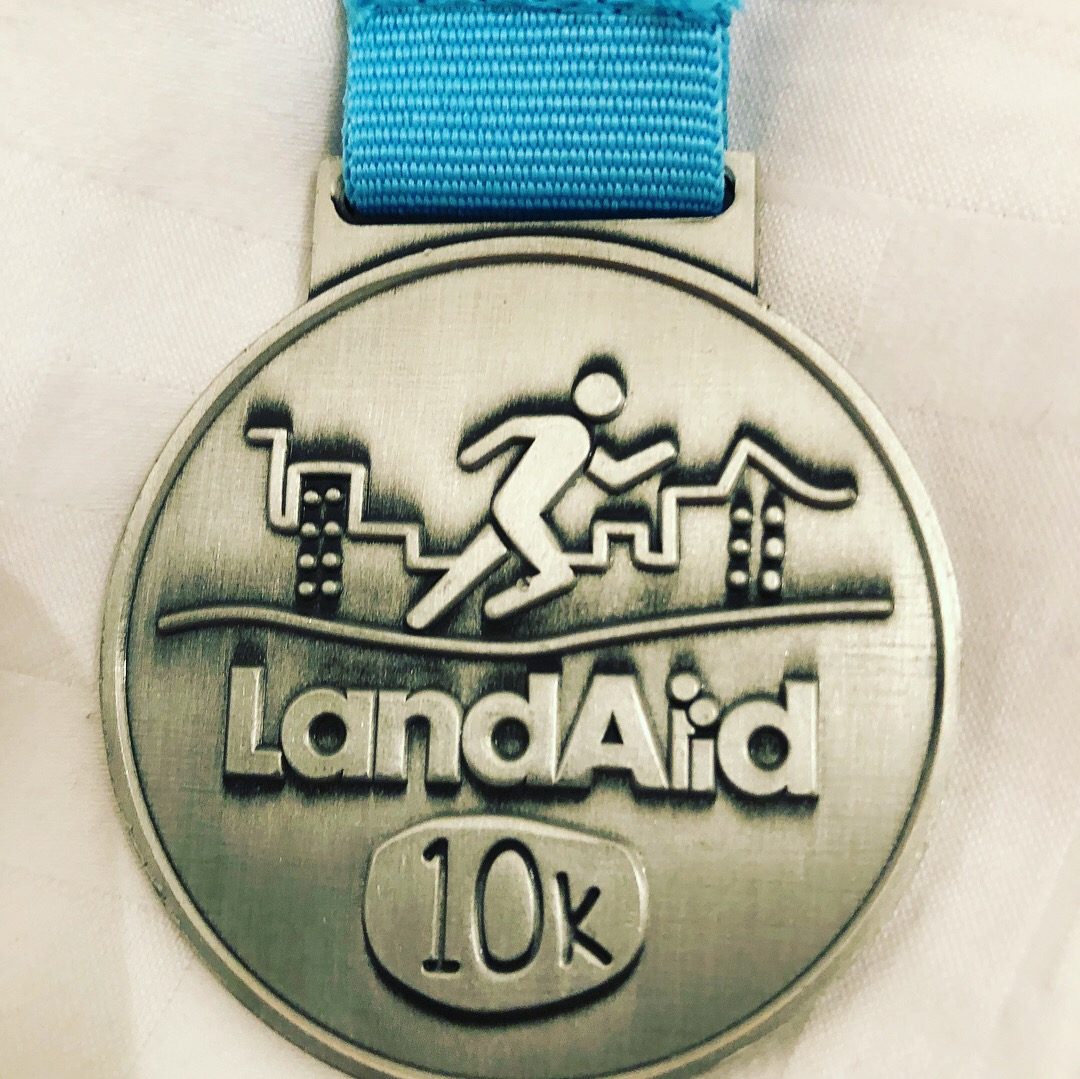 The medal. Earned, eventually