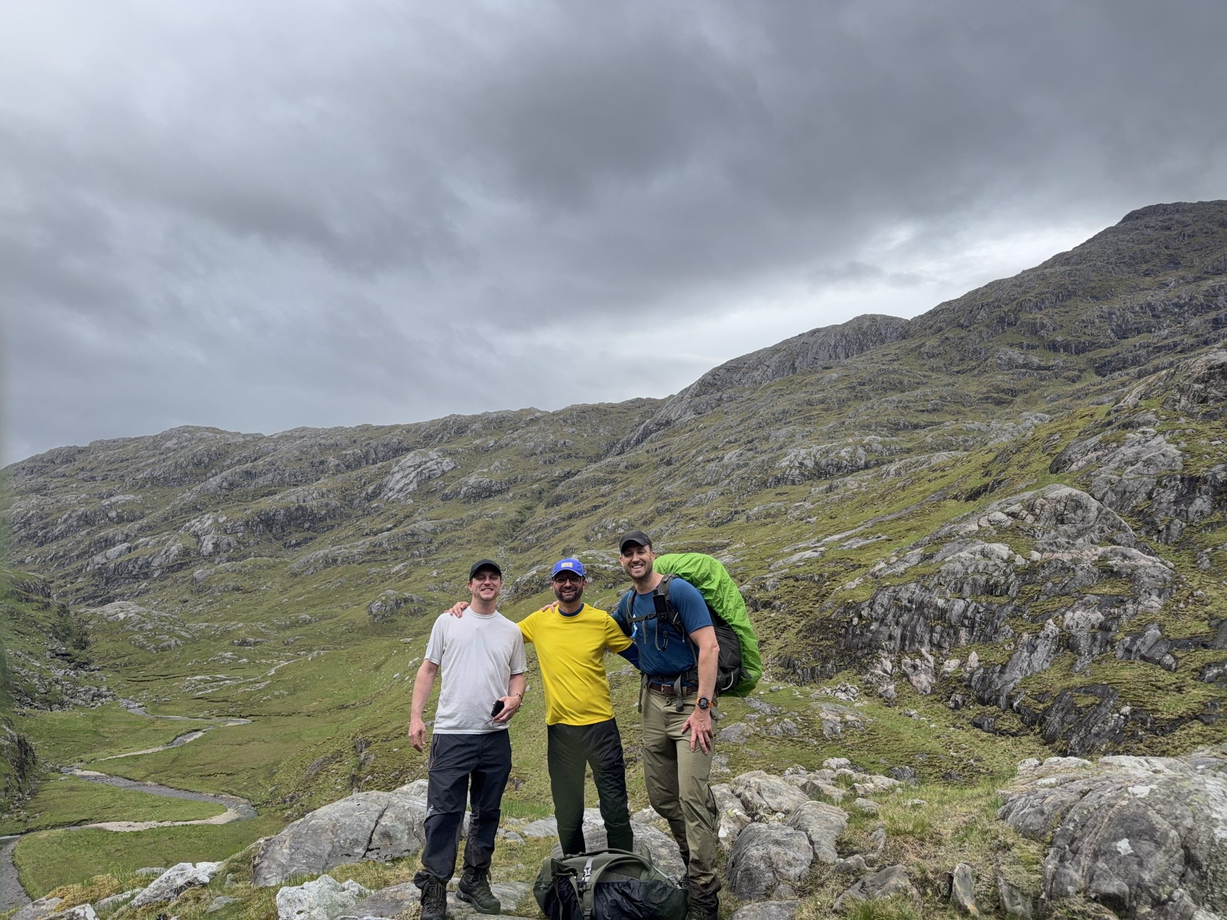 The three of us in the hills
