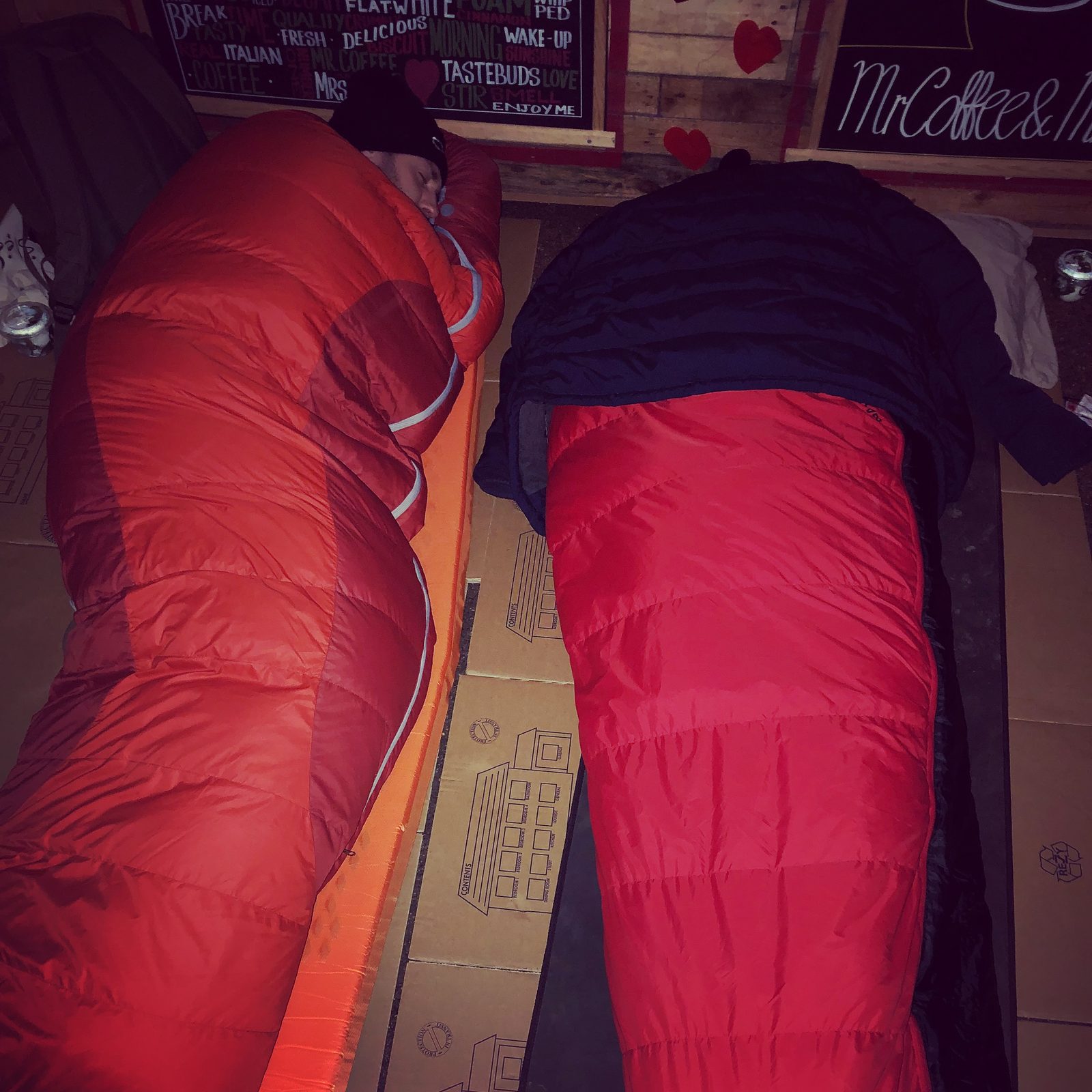 Lights out. I’m the one in orange